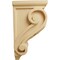 Ekena Millwork 3 1/2"W x 4"D x 7"H Small Basket Weave Corbel, Alder CORW03X04X07BWAL - alternate 4